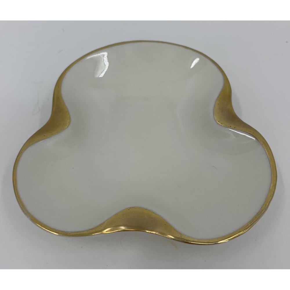 Vintage Bavaria Lindner Hand Painted Trinket Dish Made In Germany 4"